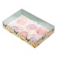 Коробка для макарун с подложками с PVC крышкой «Бабочки», 17 x 12 x 3 см